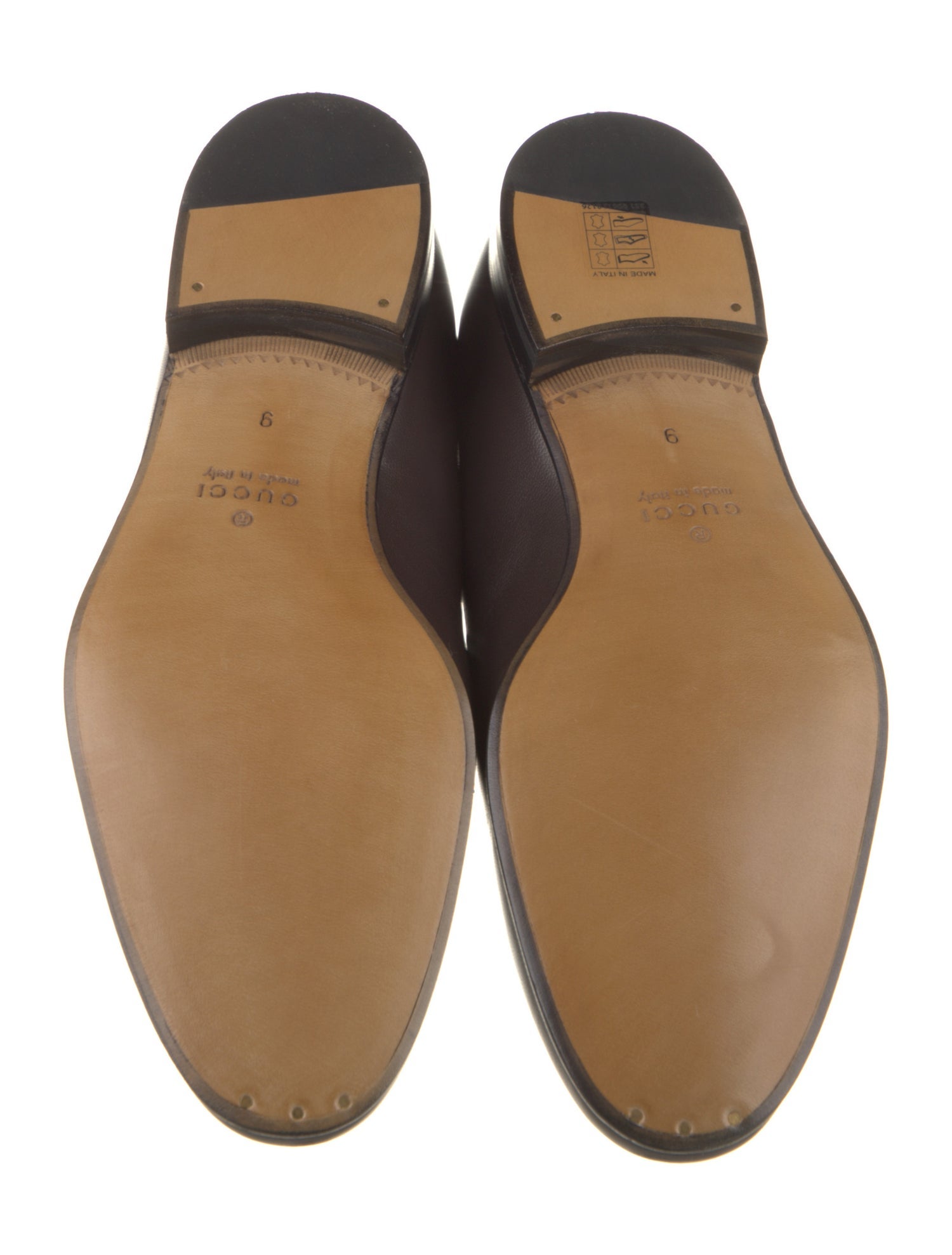 Gucci Interlocking G Logo Leather Loafers